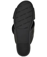 Calvin Klein Women's Renley Criss-Cross Slip-On Flat Sandals