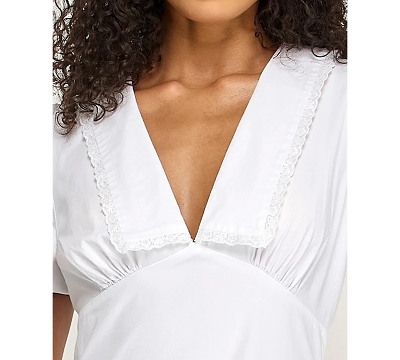 Seni & Cade Women's Short Puff-Sleeve Dress