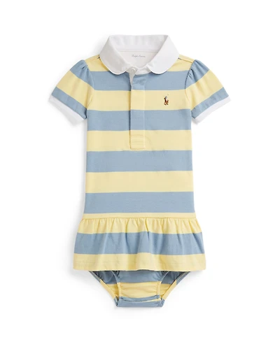 Polo Ralph Lauren Baby Girls' Striped Rugby Dress and Bloomer