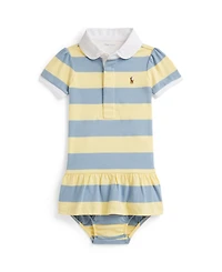 Polo Ralph Lauren Baby Girls' Striped Rugby Dress and Bloomer