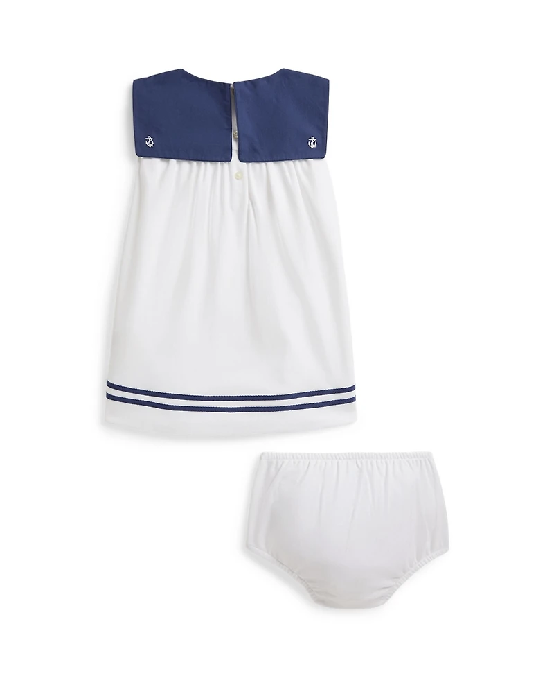 Polo Ralph Lauren Baby Girls' Interlock Sailor Dress and Bloomers