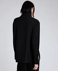 Kenneth Cole Women's Oversized Button-Front Collared Shirt