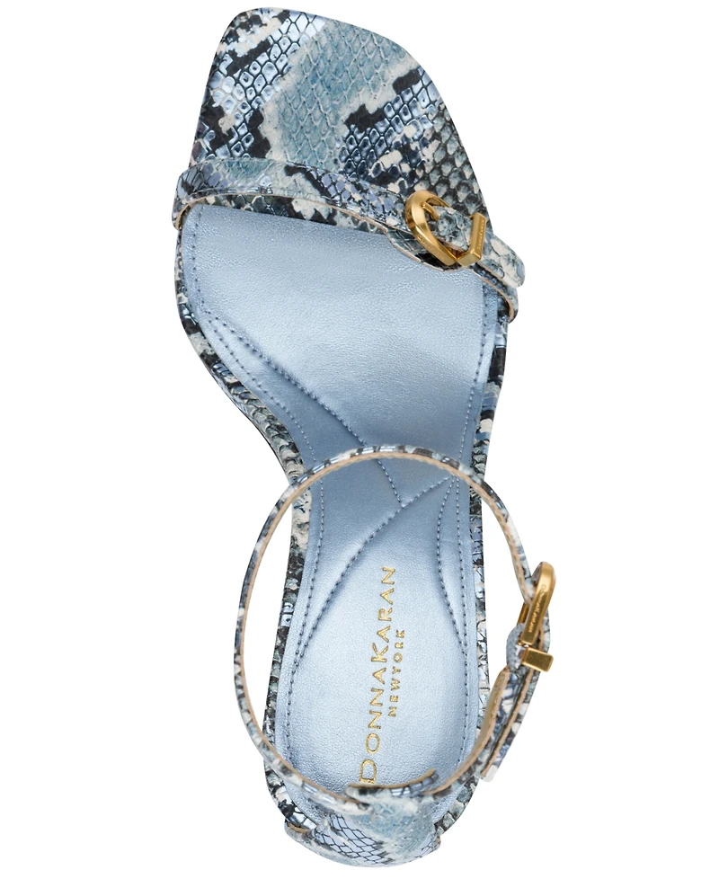 Donna Karan New York Women's Pryce Buckle Ankle-Strap Dress Sandals