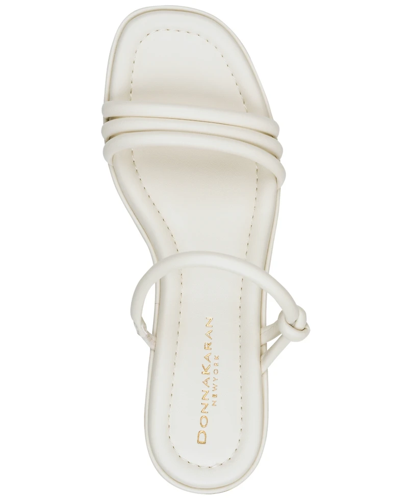 Donna Karan New York Women's Tafeta Multi Band Heeled Sandals