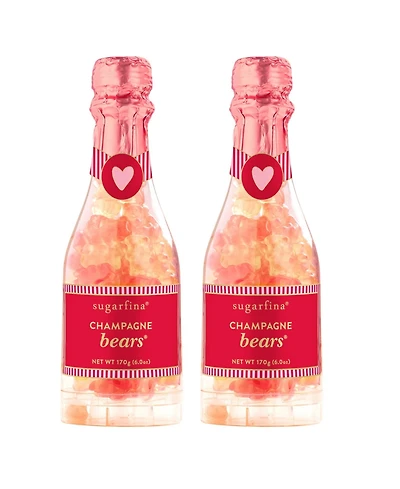 Sugarfina Valentine's Day Champagne Bears Celebration Bottle Candy Duo, 2 Pieces