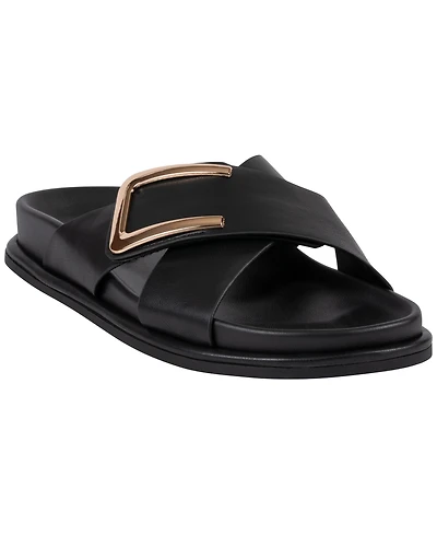 Gc Shoes Women's Buckle Detail Slip-On Sandals