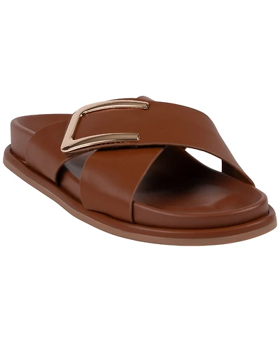 Gc Shoes Women's Buckle Detail Slip-On Sandals