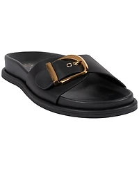 Gc Shoes Women's Buckle Detail Slip-On Sandals