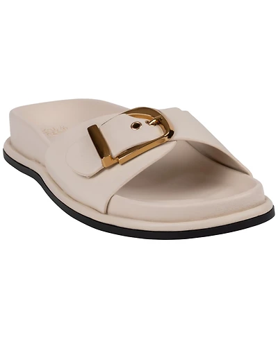 Gc Shoes Women's Buckle Detail Slip-On Sandals