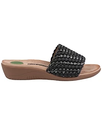 Gc Shoes Women's Woven Detail Slip-On Sandals