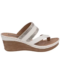 Gc Shoes Women's Slip-On Wedge Heel Sandals