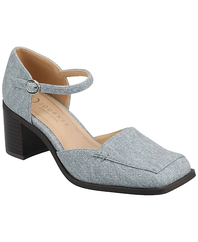 Journee Collection Women's Evangeline Square Toe Pumps