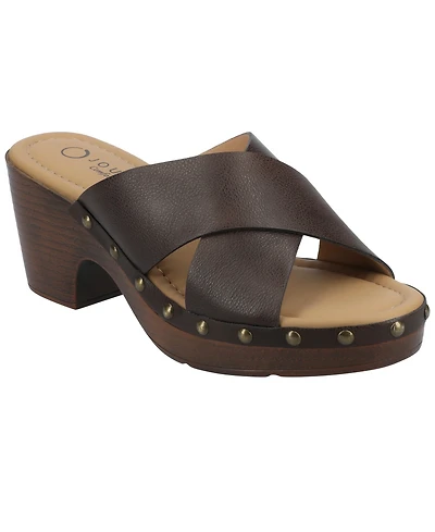 Journee Collection Women's Silvana Casual Wedge Sandals