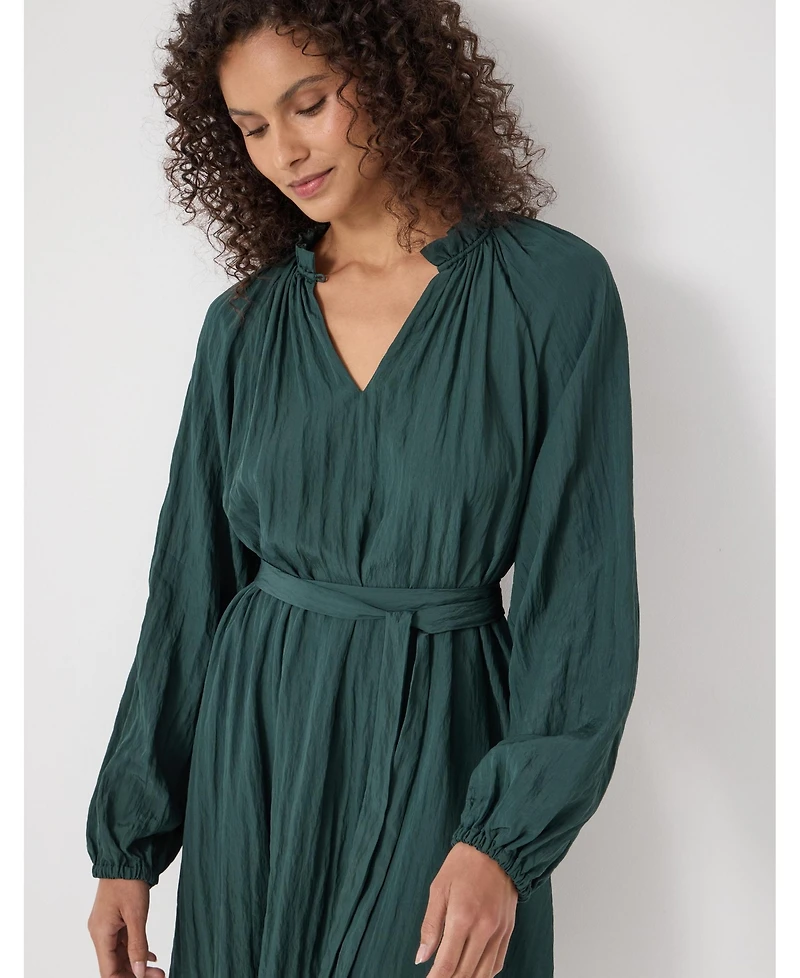 Hush Women's Ruffled Long Sleeve Mini Dress