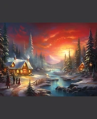 SunsOut Holiday Scene 500 piece Jigsaw Puzzle for Adults Christmas