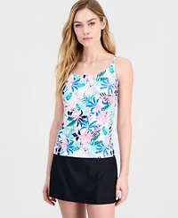 Island Escape Womens Beach Underwire Tankini Top Skirt