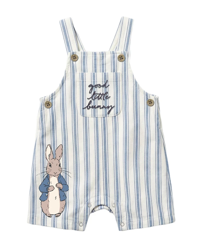 Disney Baby Boys' Peter Rabbit Shortall, Bodysuit and Bucket Hat, 3-Piece Set
