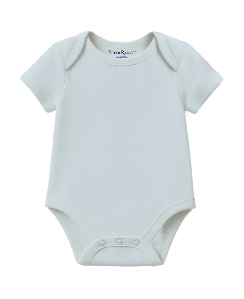 Disney Baby Boys' Peter Rabbit Shortall, Bodysuit and Bucket Hat, 3-Piece Set