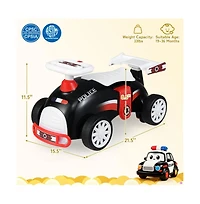 Kids Ride On Push Car with Music Storage Seat and Easy Maneuvering Wheels