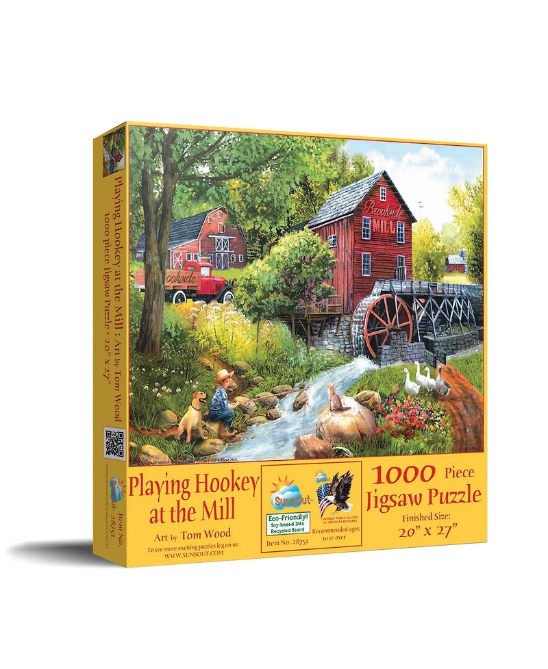 SunsOut Playing Hookey at the Mill 1000 piece Jigsaw Puzzle for Adults