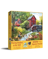 SunsOut Playing Hookey at the Mill 1000 piece Jigsaw Puzzle for Adults
