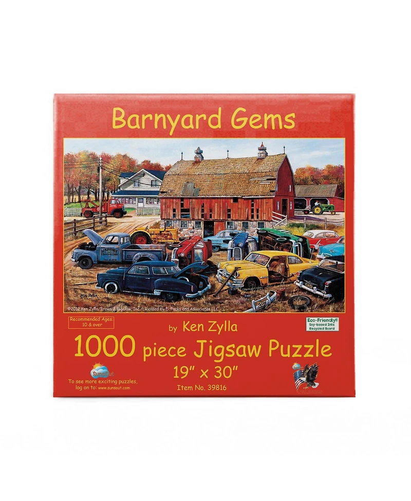 SunsOut Barnyard Gems 1000 piece Jigsaw Puzzle for Adults