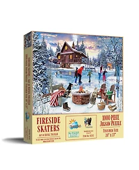 SunsOut Fireside Skaters 1000 piece Jigsaw Puzzle for Adults Christmas