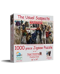 SunsOut The Usual Suspects 1000 piece Jigsaw Puzzle for Adults