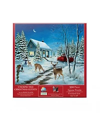 SunsOut Unexpected Christmas Guests 550 piece Jigsaw Puzzle for Adults Christmas