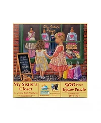 SunsOut My Sister's Closet 500 piece Jigsaw Puzzle for Adults