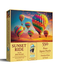 SunsOut Sunset Ride 550 piece Jigsaw Puzzle