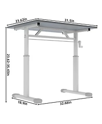 Streamdale Furniture Adjustable Height Study Desk - Kids & Adults