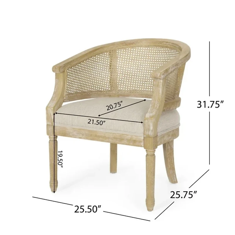 Streamdale Furniture Accent Chair Rubber Wood