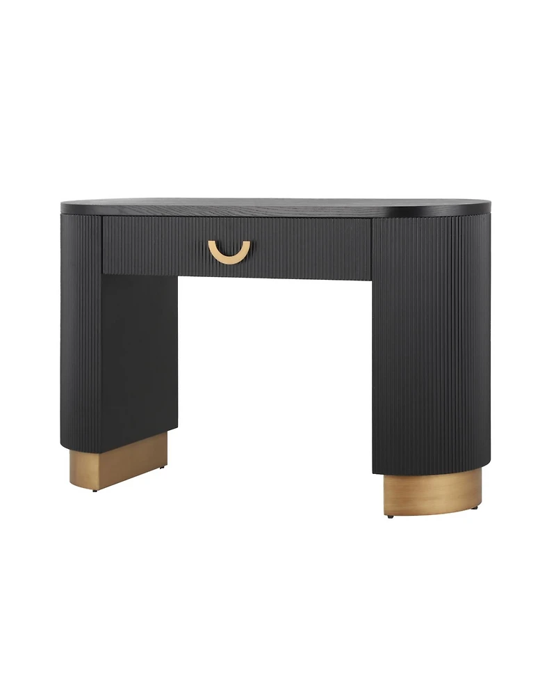 Streamdale Furniture Ribbed Console Table with Drawer