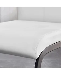 Streamdale Furniture Modern Pu Leather Dining Chair (Set of 4)