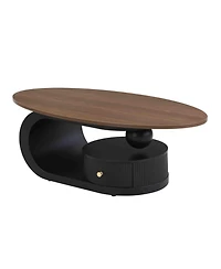 Streamdale Furniture Nesting Coffee Table Set of 2 Black