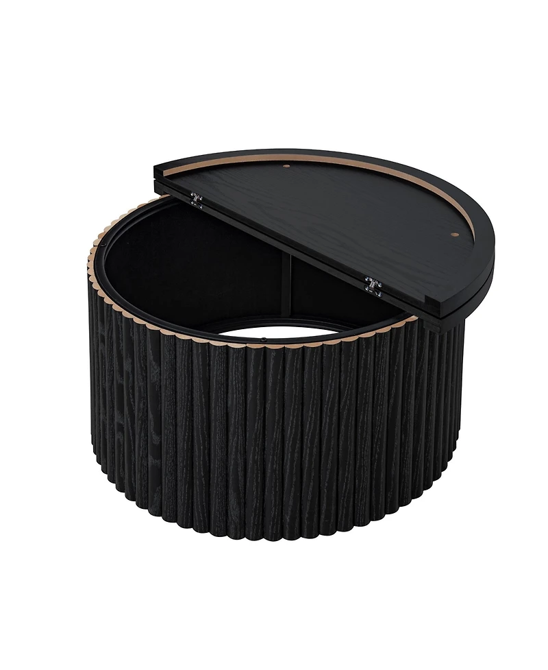 Streamdale Furniture Modern Round Coffee Table Accent Table