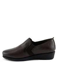 Spring Step Arete Women's Leather Wedge Slip-On Shoe With Supportive Outsole