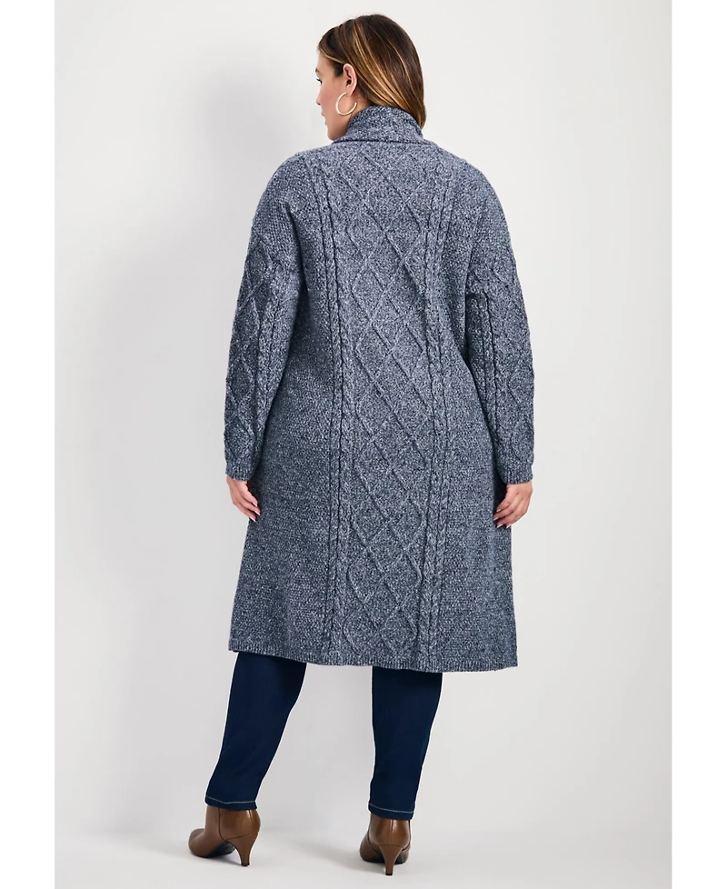 Avenue Women's Paris Longline Cable Cardi
