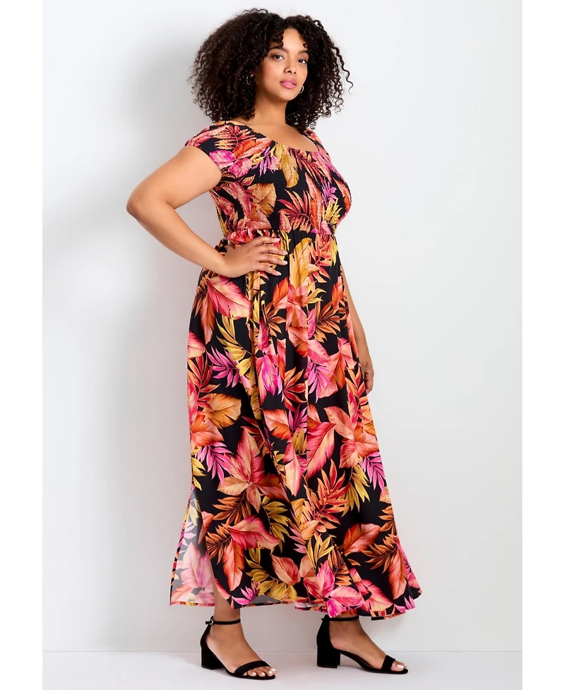 Avenue Women's Raelynn Shirred Bodice Dress