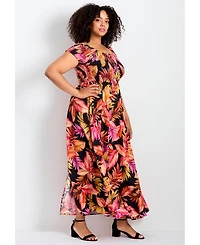 Avenue Women's Raelynn Shirred Bodice Dress