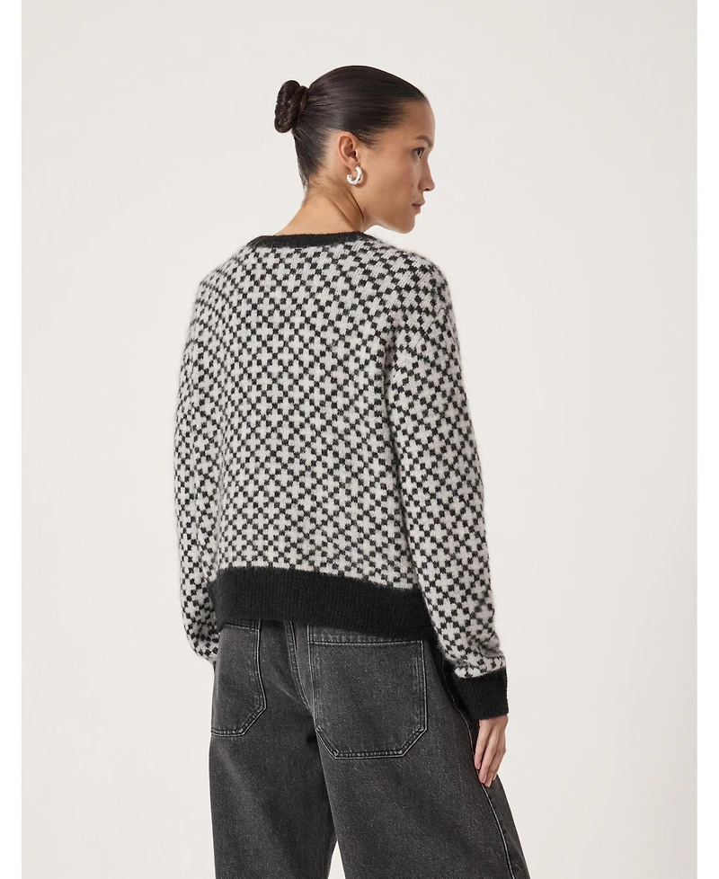 Hush Women's Jacquard Wool Edge To Cardigan