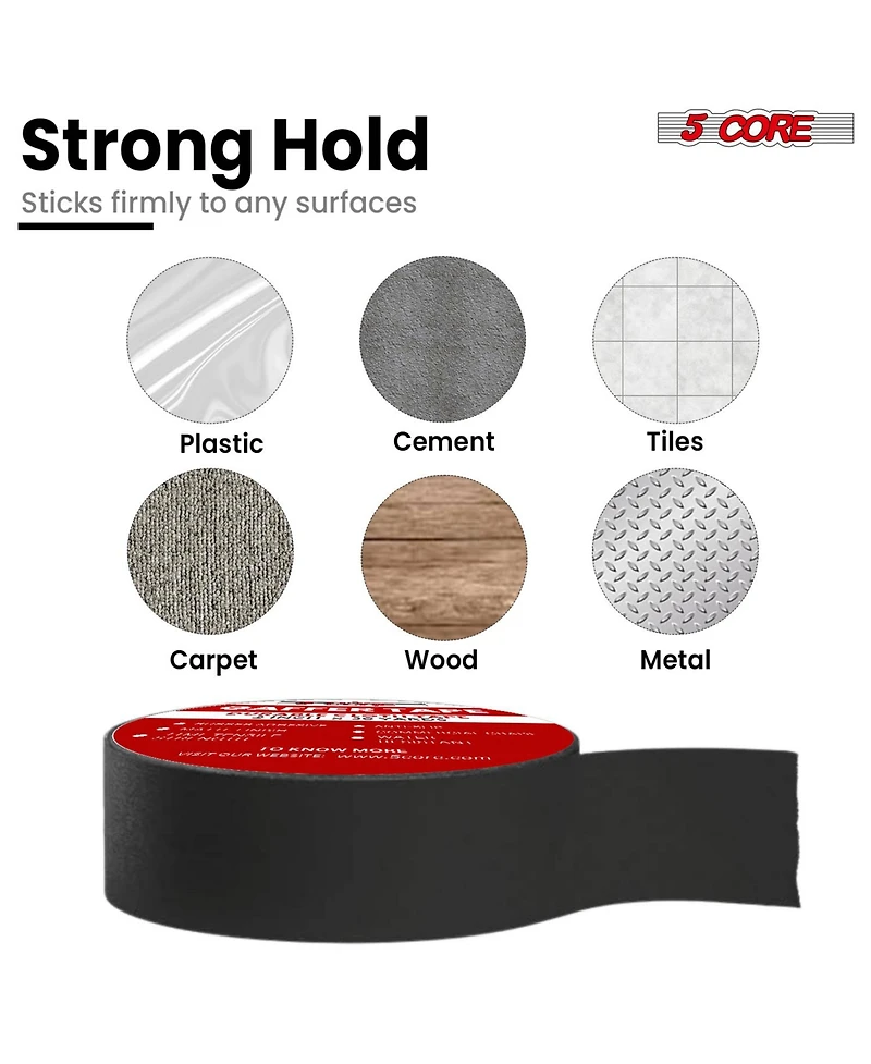 5 Core Gaffers Tape 2" 30 Yards 4Pcs No Residue Water Resistant Matte Heavy Duty