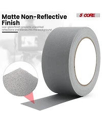 5 Core Gaffers Tape 2" 30 Yards 4Pcs No Residue Water Resistant Matte Heavy Duty