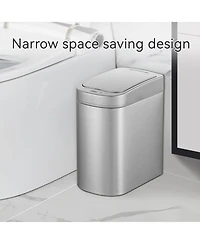 Ninestars Bathroom Automatic Infrared Motion Sensor Trash Can, 1.8 Gallon 7Liter Trash can Stainless Steel