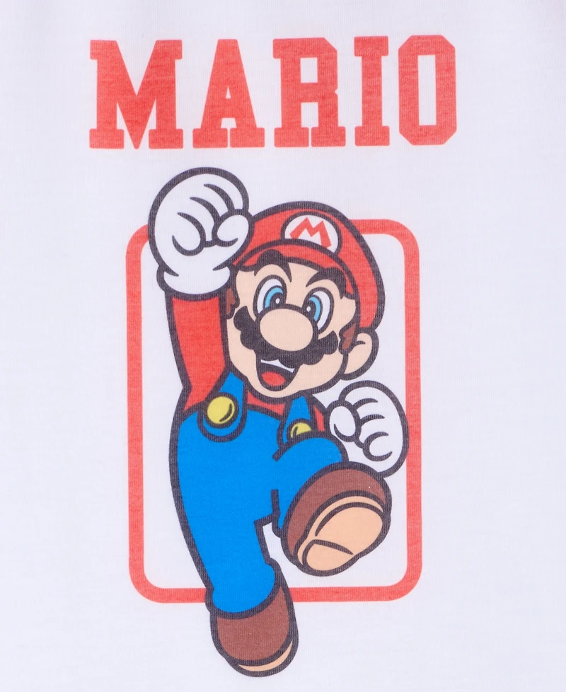 Super Mario Boys' 4-10 Short-Sleeve Pajamas, 2-Piece Set