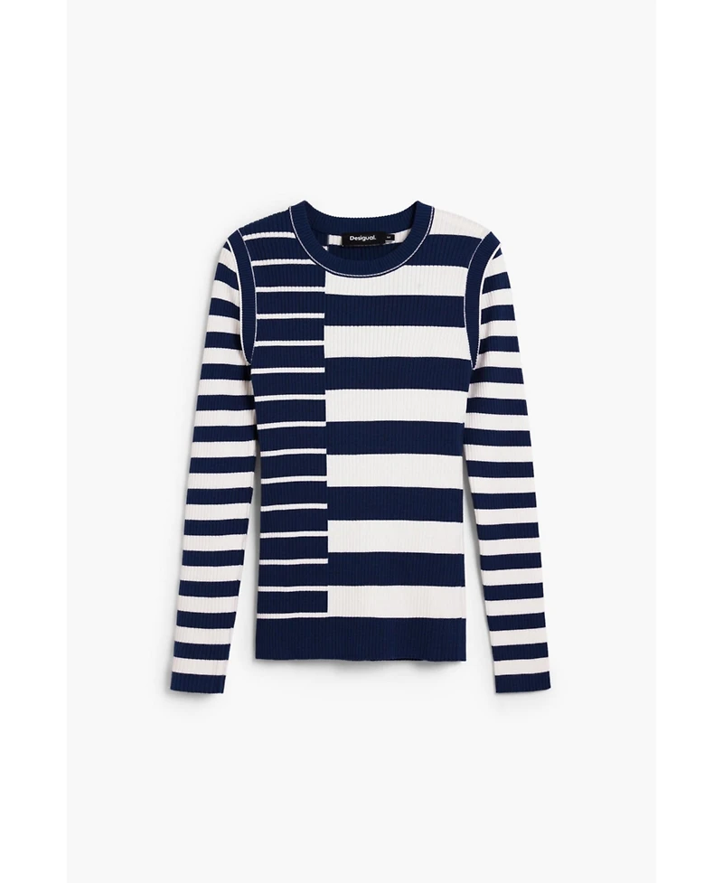 Desigual Women's Ribbed striped sweater