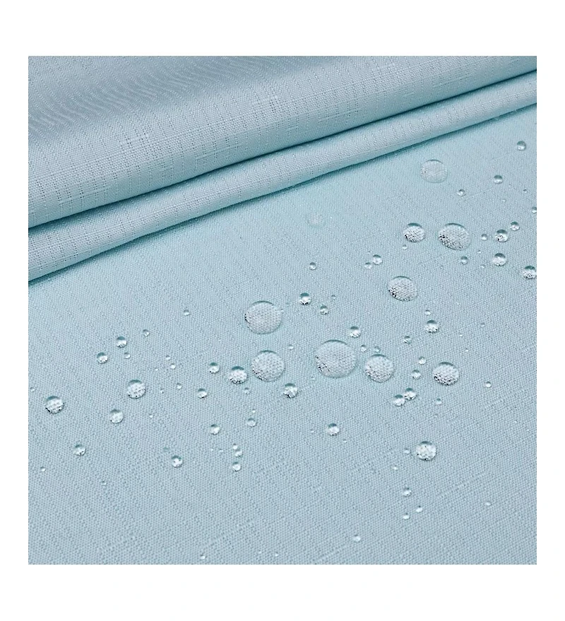 Awesome Home Slub Texture Shower Curtain with Snap-In Liner, and Sheer Window, 71"X74"