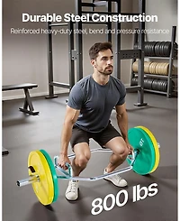 Mecale Trap Bar Hex Bar, 2-Inch Hex Barbell, 500 lb Capacity Strength Training Bar for Deadlifts and Squats