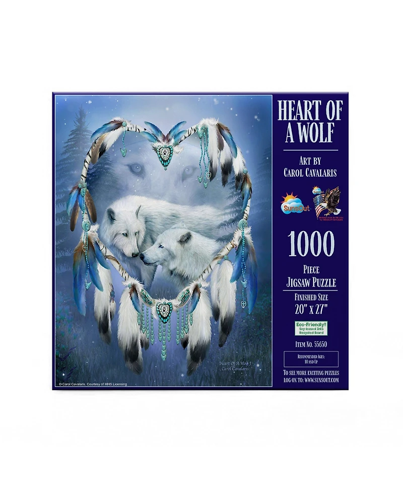 SunsOut Heart of a Wolf 1000 piece Jigsaw Puzzle for Adults